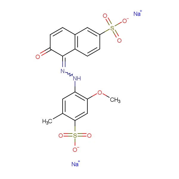 1 tonnellata 25956-17-6 Cifoodred17 C18H14N2Na2O8S